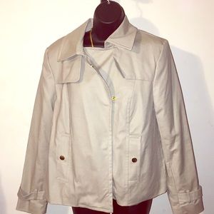 Liz Claiborne Cropped Pea Trench Coat CLEARANCE
